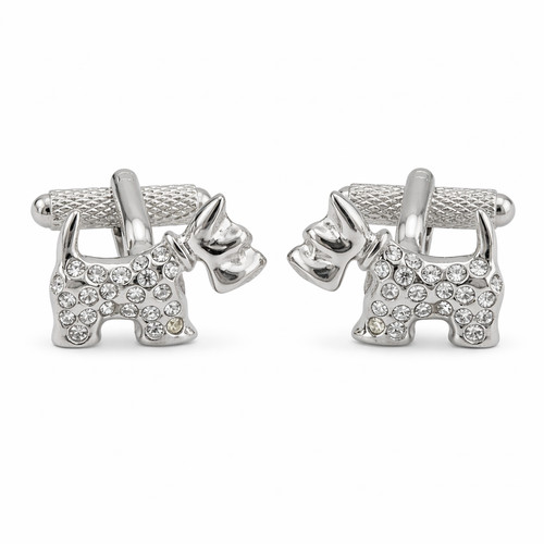 Scottish terrier dog cufflinks - dog,