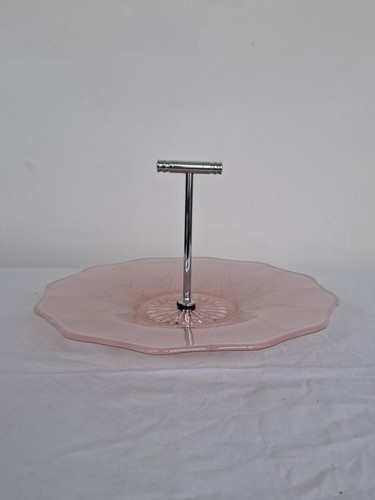 Art deco cake stand frosted - stand,