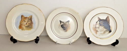 Three vintage decorative cat - decorative,