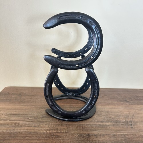 Signed horseshoe wine rack - wine, 3