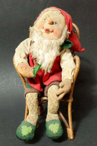 Old dwarf doll gnome figure - old,