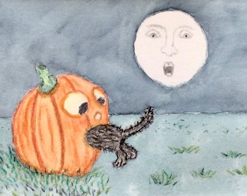 Aceo original watercolor - aceo,