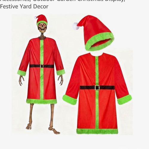 Mumucove skeleton santa - 12, ft