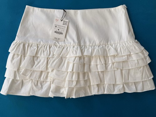 Zara white ruffle - white,