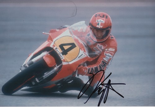 Kenny roberts hand signed 12x8 - kenny,
