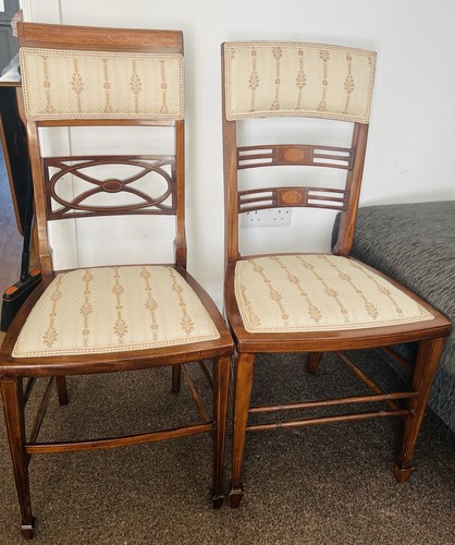 Antique pair mahogany - antique,