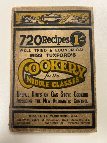 Vintage miss tuxford cookery - miss, tuxford's