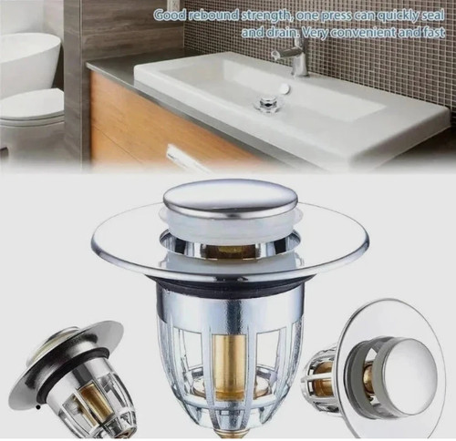 Universal bathroom sink plug - bathroom,