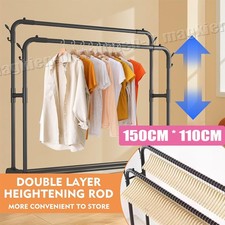 Double clothing rail - double,