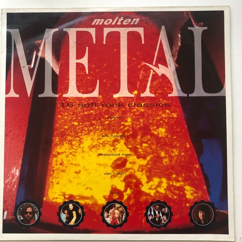Molten metal soft - molten, rock