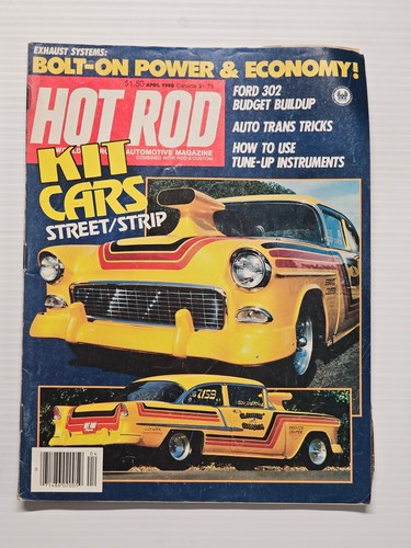 Hot rod magazine april - magazine, 1980