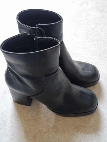 Faith black leather ankle - faith,