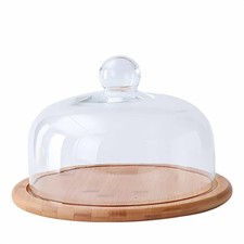 Cake stand with dome lid - with, lid,