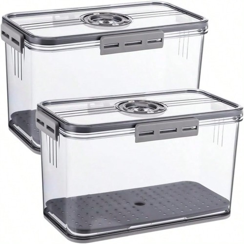 2pcs airtight bread box set - box,