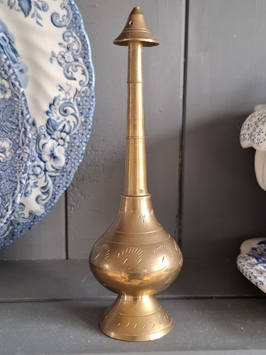 Vintage etched brass - ,