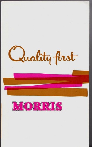 Morris range 1963 market - morris, uk