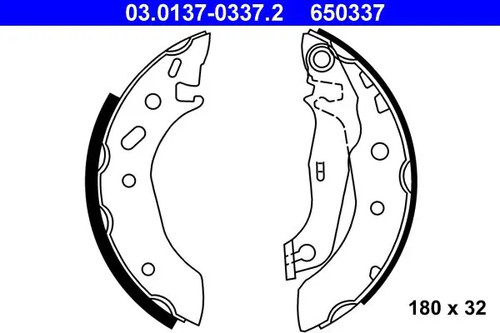 Brake shoes 0137 0337 - brake,