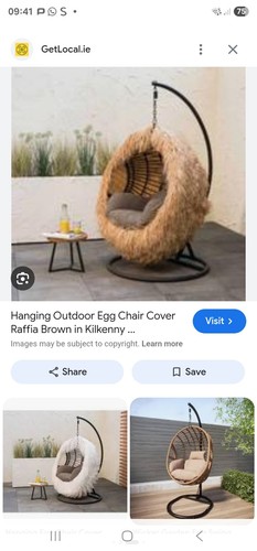 Hawaiian egg chair cover - cover,