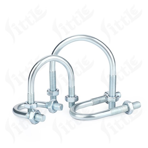 Bolts nuts zinc plated - u,