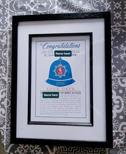 Personalised policeman - a4,
