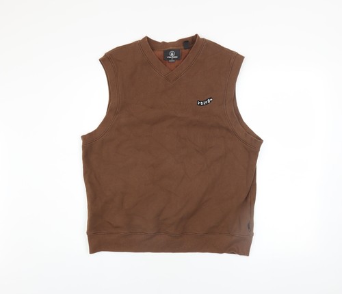 Volcom men brown sleeveless - volcom,