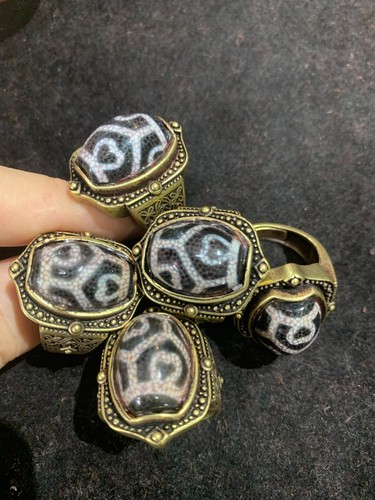 5pcs tibetan brass - tibetan, inlay