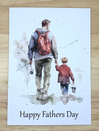 Handmade fathers day - card, with
