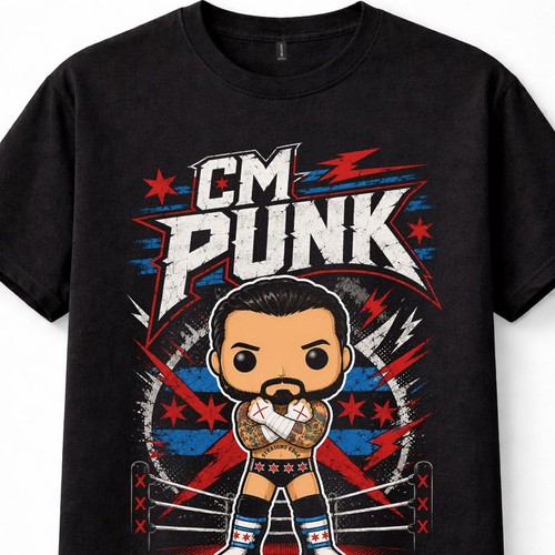 Punk pop wrestling straight - cm,