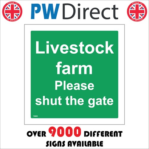 Sign livestock farm please - farm,