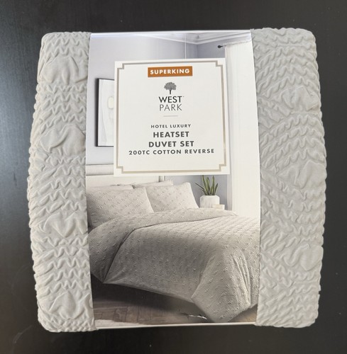 West park silver heatset duvet - silver,
