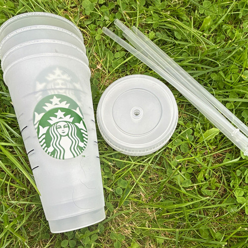 Starbucks clear plastic - starbucks,