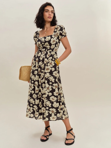 Reformation miel oriole midi - miel,