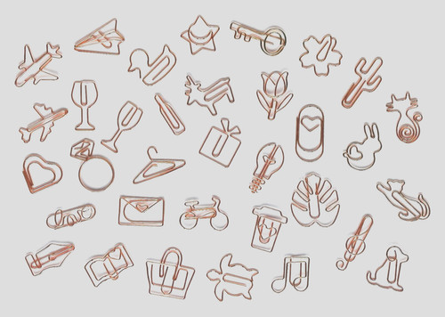 Paperclips cute shape rose - paperclips,