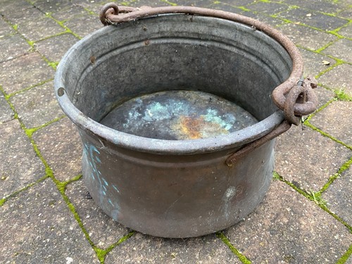 Antique copper cauldron - cauldron, with