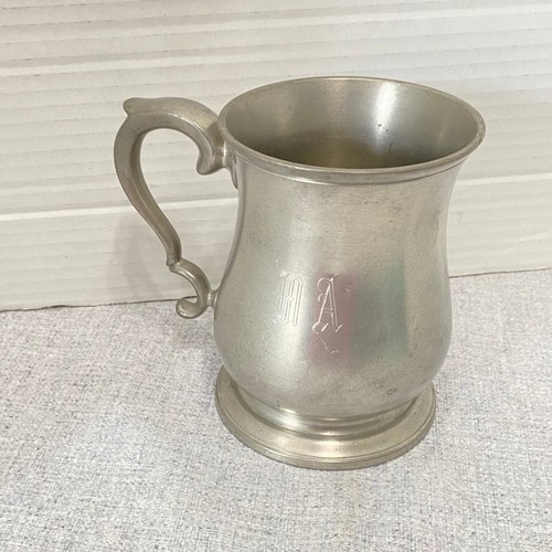 Crown rose cast pewter - pewter, mug