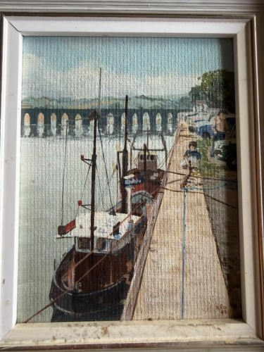 Original oil painting bideford - original,