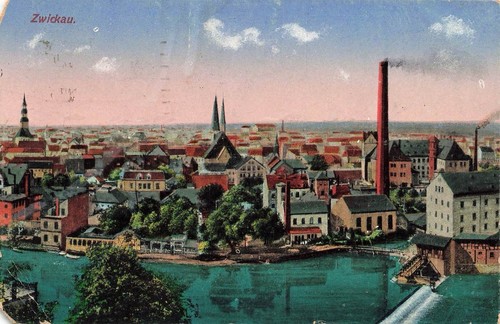 Postcard zwickau city - postcard,