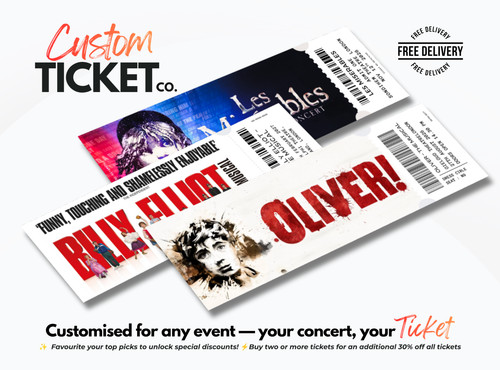 Custom souvenir theatre ticket - souvenir,