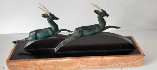Art deco figure pair - art, of
