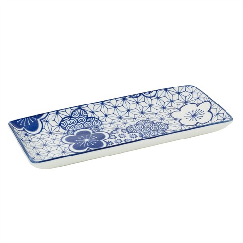 Japanese style blue - and, white