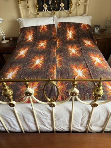 Vintage atomic barkcloth - vintage,