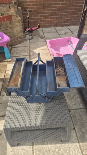 Vintage blue metal - vintage,