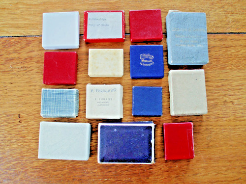 Empty card boxes as - empty,