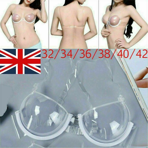 Transparent clear push bra - transparent,