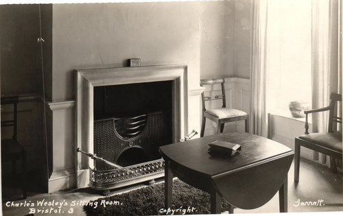 Vintage postcard sitting room - vintage,