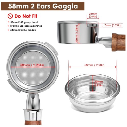 58mm bottomless portafilter - 58mm, 2