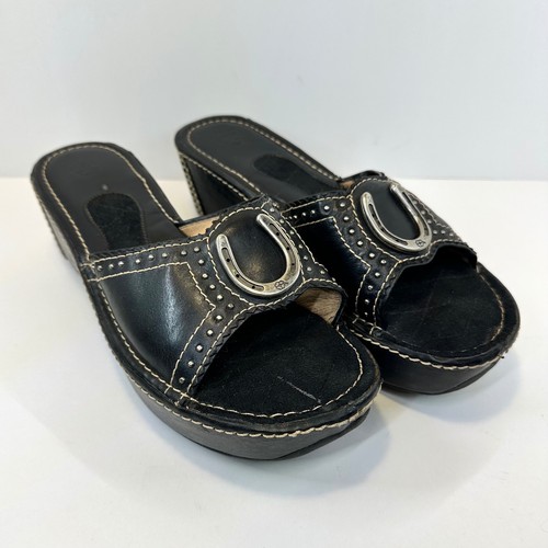Ariat black leather horseshoe - ariat,