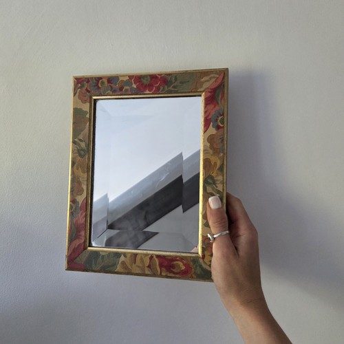 Vintage floral mirror - floral,