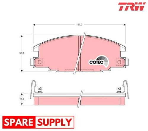 Brake pad set - set,, for