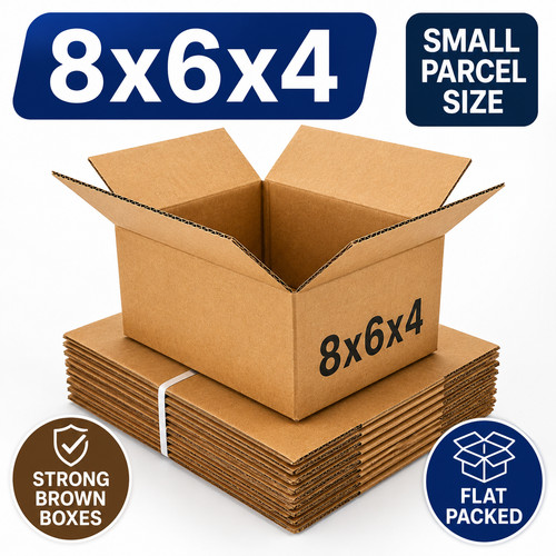 8x6x4 cardboard postal boxes - cardboard,